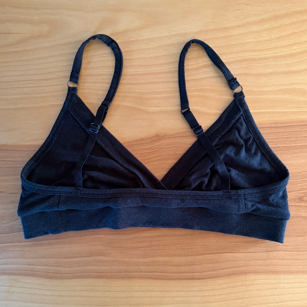 Nomads Hemp Wear Sadia Bra, Triangle Bralette Black, XS-S - Picture 4 of 8